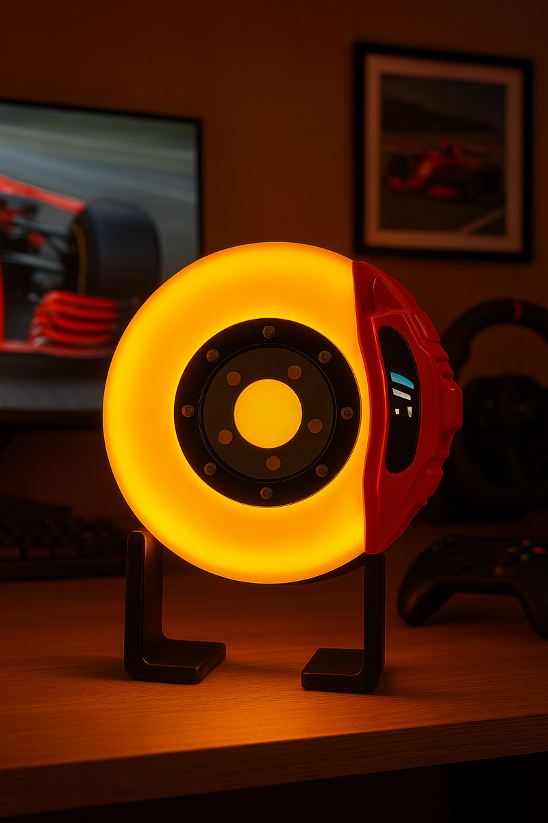 Brake Disc LED Atmosphere Charging Desktop Wall-mounted Night Light Ornament (customizable)