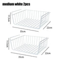 Multi Functional Perforated Kitchen Bathroom Storage Hanging Basket Storage Rack Iron Bottom Hanging Basket Hanging Wire Basket