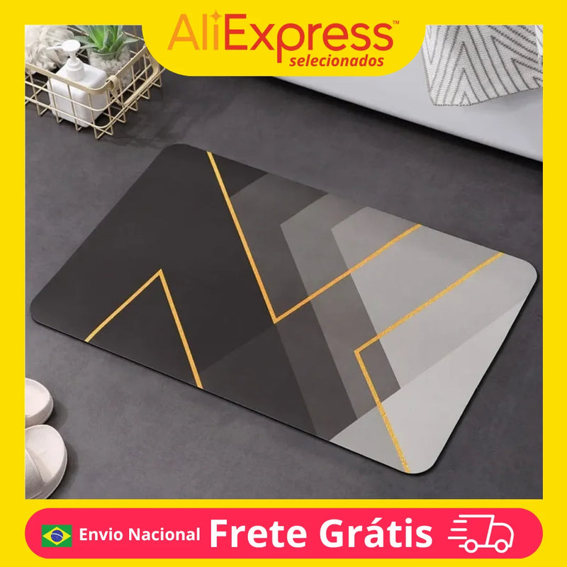 Anti-Slip Mat Bathroom/Kitchen Thick Drying Bath Stitched Absorbent Wall Pad Decorative Elegant Multipurpose