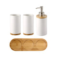 UNTIOR 3PCS Ceramic Bathroom Accessories Set Fashion Soap Dispenser Toothbrush Holder Tumbler Ceramic Household Bathroom Product