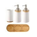 UNTIOR 3PCS Ceramic Bathroom Accessories Set Fashion Soap Dispenser Toothbrush Holder Tumbler Ceramic Household Bathroom Product