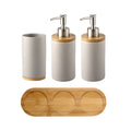 UNTIOR 3PCS Ceramic Bathroom Accessories Set Fashion Soap Dispenser Toothbrush Holder Tumbler Ceramic Household Bathroom Product