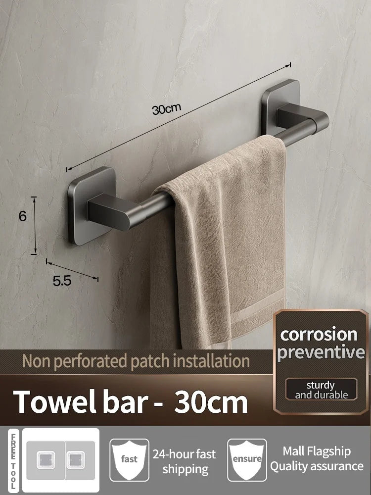 No Need To Drill Walls For Installation Bathroom Towel Bar/Hook/Towel Rack/Kitchen Rag Rack Bathroom Accessories