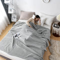 Summer Waffle Plaid Cotton Bed Blanket Throw Thin Quilt Knitted Bedspread Home Hotel Coverlets Green Pink Throw Blankets