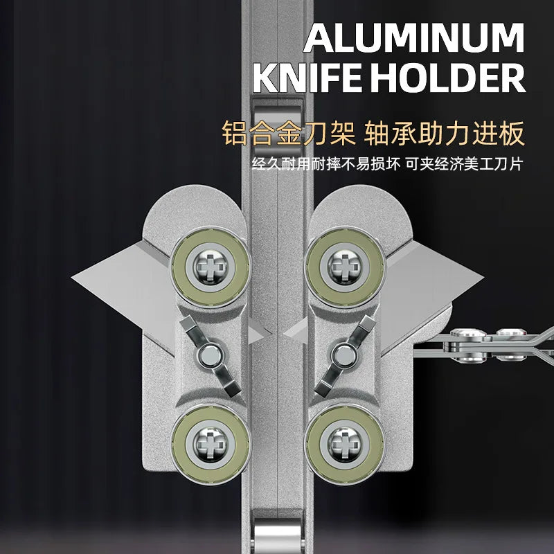 Manual Gypsum Board Cutting Tool Hand Push Drywall Cutting Artifact Tool Stainless Steel Woodworking Cutting Board Tools