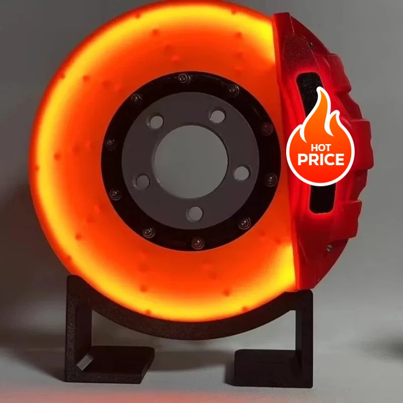 Brake Disc LED Atmosphere Charging Desktop Wall-mounted Night Light Ornament (customizable)