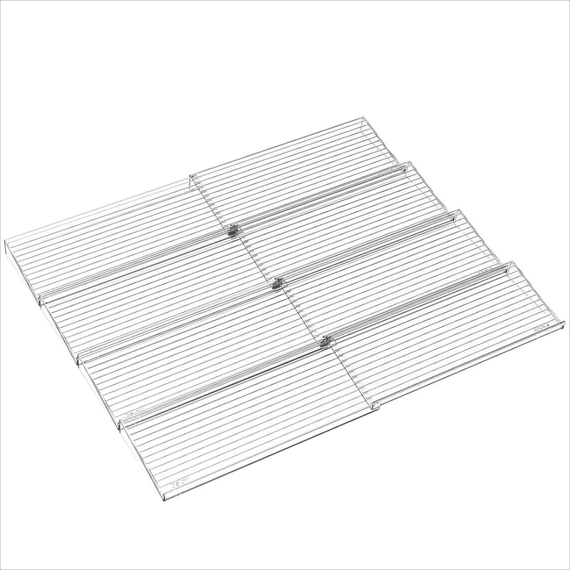 Staged Spice Drawer Organizer Adjustable Acrylic Spice Jars Rack Tray Expandable Seasoning Organizer Cabinet Kitchen Shelves