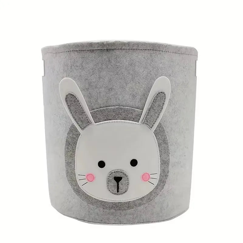 1PC Animal Storage Basket With Handle Toys Clothes Organizer Sundries Folding Storage Box Cabinet Laundry Basket Container