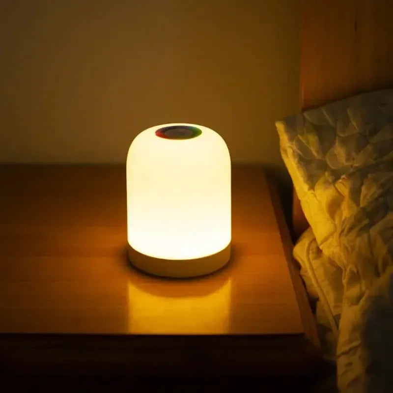 LED Night Light USB Wireless Charging Bedside Touch Colorful Atmosphere Remote Control Lamps  Bedroom  Living  Room  Table Lamps