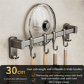 Kitchen Hook Punch-free Hanging Rod Spovel Hanger Row Hook Multifunctional Wall-mounted Storage Knife Holter