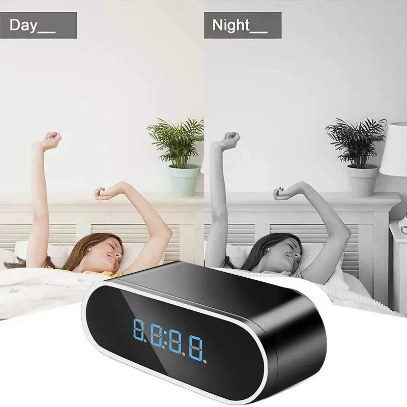 4K HD WIFI Clock Camera 120degree Camera Micro Cam IR Night View Alarm Camcorder Digital Watch Video Mini DVR Oculta Small Cam
