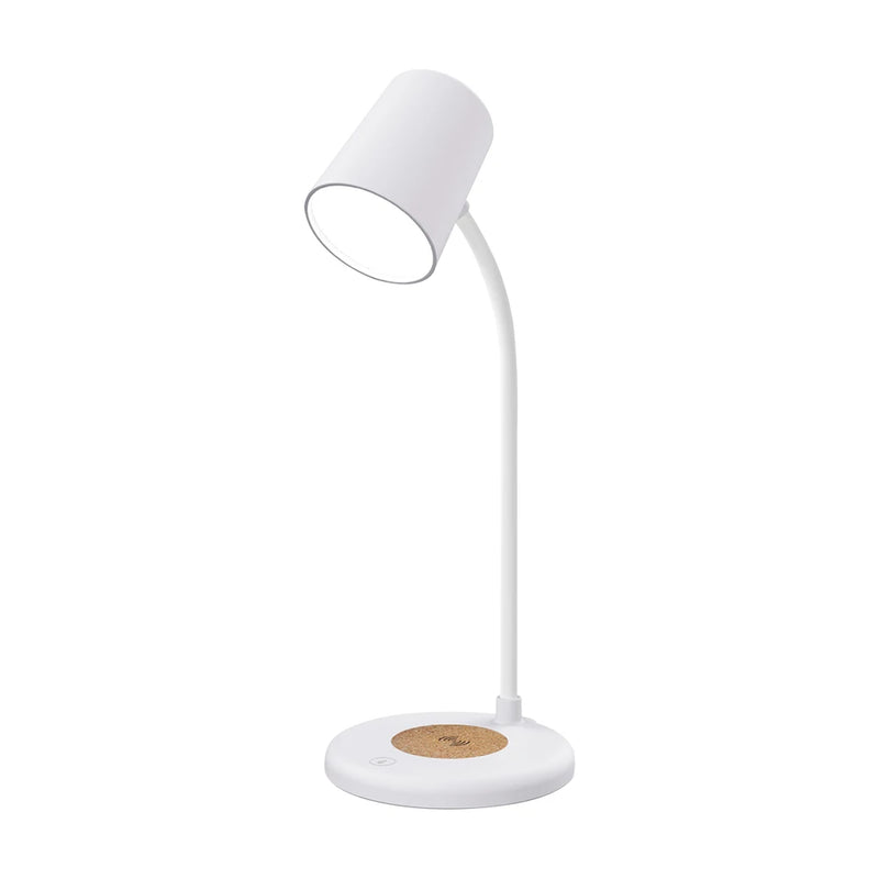 Dimmable LED Table Lamp Bluetooth Speaker with Fast Wireless Charger 360 Rotate Eye Desktop Reading Night Lights