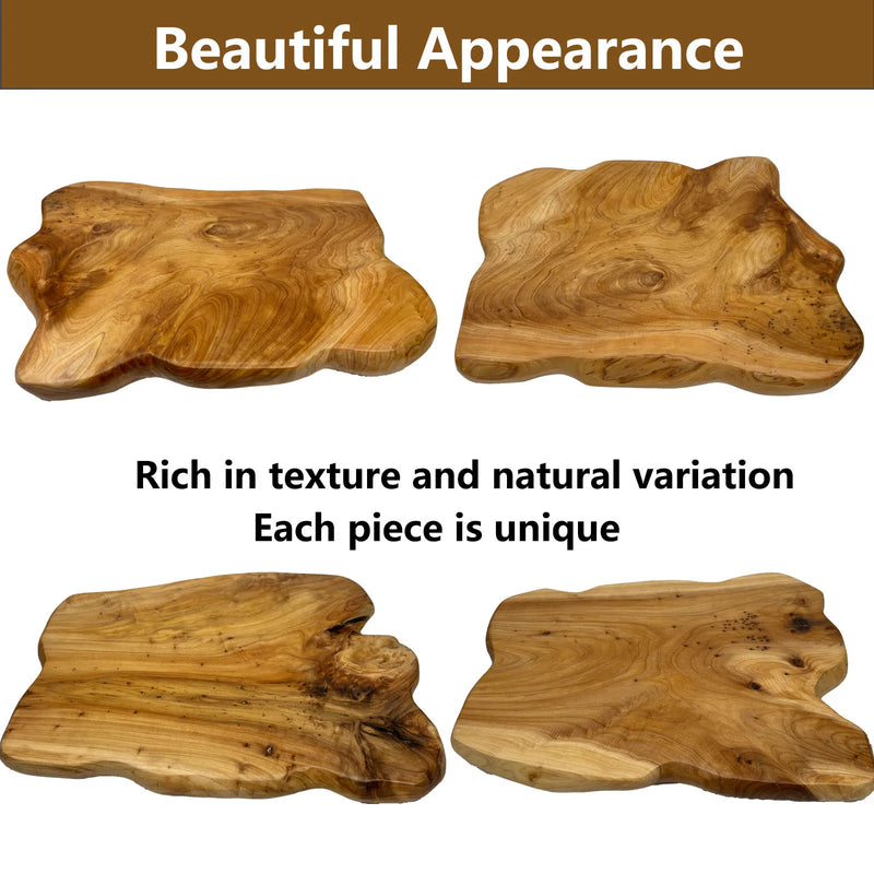 Natural Edge End Table, Wood Side Table, Nightstand, Plant Stand  ，Unique desktop for Living Room, Bedroom, Farmhouse Decor