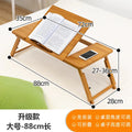 Adjustable Bamboo Laptop Stand ,Collapsible Computer Desk with Foldable Legs, Mini Desk for Sofa Bed, Home Working Table