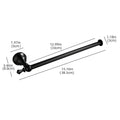 Matte Black Bathroom Accessories Hardware Set Aluminum Alloy Wall Mount Towel Bar Towel Ring Toilet Roll Paper Holder Robe Hook