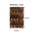 Acacia Wood End Grain Cutting Board Beautiful Checkerboard Pattern Hardwood Knife Friendly Chopping Board