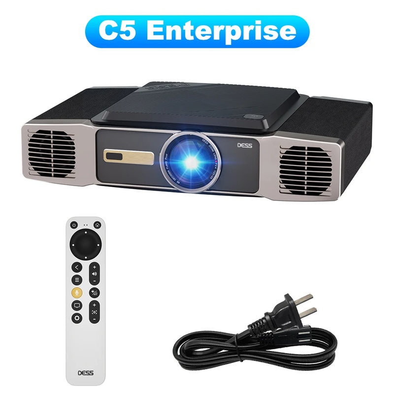 Projetor DESS 4K HD com foco automático Wi-Fi de eixo duplo projetor Android 4K home theater projetor externo Android Duty Free