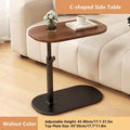 C Shaped Side Table Multifunctional Foldable Bedside Table Tea Table for Home and Office Height Adjustable Sofa Bed End Table