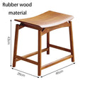 Mid-century Stools Solid Wood Stools Bedroom Luxury Decorative Vanity Stool Nordic Interior Living Room 1-person Dining Stool