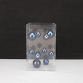 Geometric Metal Ball Art Transparent Acrylic Box Ornaments Modern Minimalist Square Living Room Decorations Desktop Furnishings