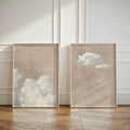 Sage Green Cloud Wall Art Poster Abstract Sky Art Canvas Prints For Modern Living Room Bedroom Dormitory Home Aesthetic Decor