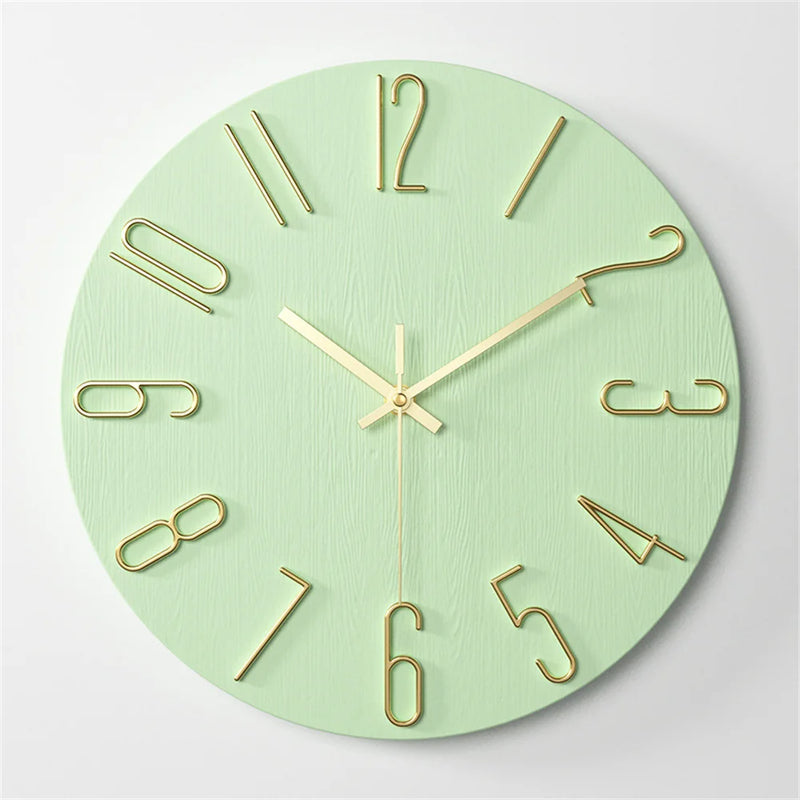 Wall Clock Battery Powered Clocks 12 inch Small Clock Analog Clock Suitable for Home Office Bedroom Kitchen Classroom School
