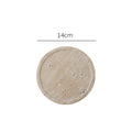 Minimalism Marble Tray for Perfume Candles Jewelry Travertine Stone Vanity Tray for Dresser Countertop Coffee Table Serving