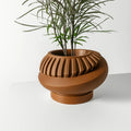 Modern Minimalist 3D Printed Plant Pot – Biodegradable Flower Planter for Home Decor, Eco-Friendly Sustainable Gift (Luxar)