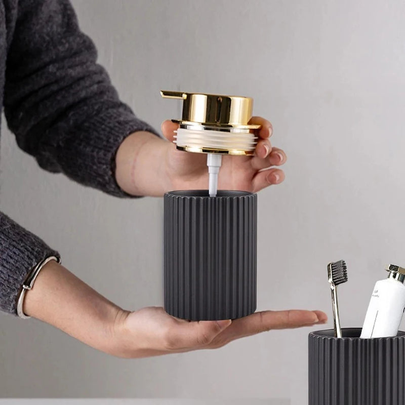 Bathroom Foam Soap Dispenser Hand Soap and Dish Soap Storage Containers armhouse Decor Foam Soap Dispenser tooth brush Holder