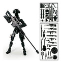 3D Printed Toy Model Lucky13 War Sandbox Action Figure Dummy T13 Toy Doll Robot Assembly Model Decoration Desktop Decoration