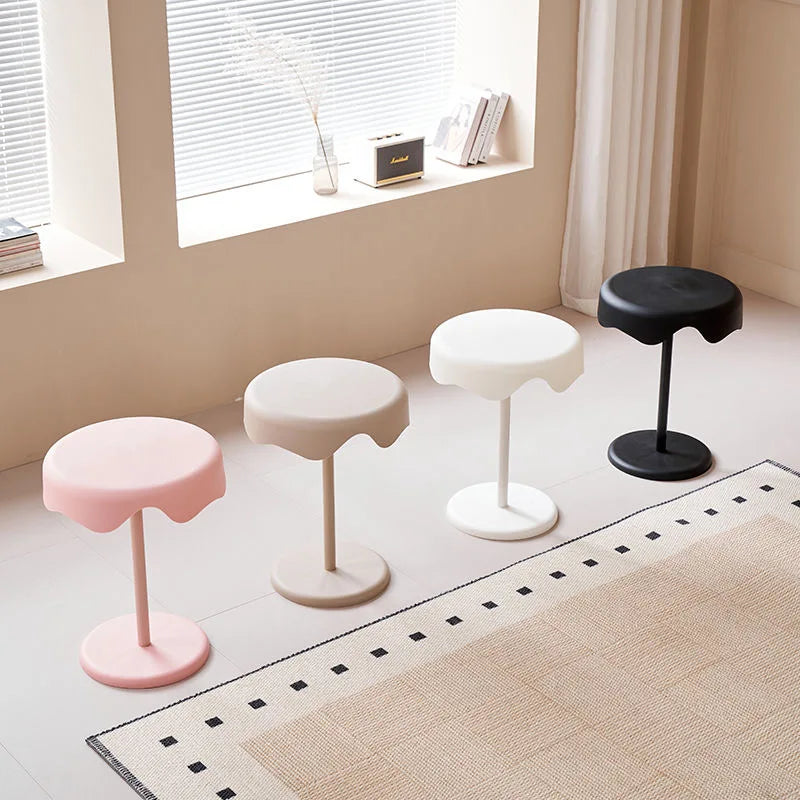 Nordic Cream Style Furniture Coffee Table Simple and Creative Sofa Side Table Bedroom Bedside Table Balcony Small Round Table