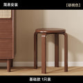 Japanese Solid Wood Dining Stool Stackable Restaurant Upholstered Bench Simple Modern Living Room Stool Restaurant Furniture FYD