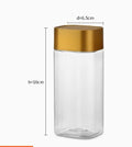 360ml-630ml Empty Plastic Food Jars Kitchen Cookie Sealed Cans Kitchen Storage Organization Food Storage Box Dried Grains Tank