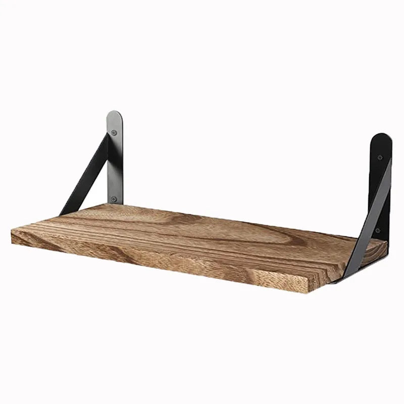 Wooden Wall Shelves Solid Wood Wall Hanging Floating Storage Shelf Bathroom Accessories Simple Design Shelves for Wall shelf