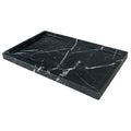 Natural Marble Vanity Tray 10"x6", Genuine Calacatta Viola Marble Stone Tray for Bathroom/Kitchen/Dresser
