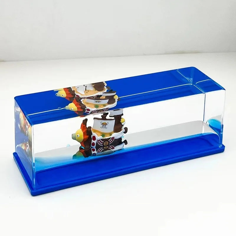 One Piece Going Merry Pirate Ship Fluid Liquid Thousand Sunny Ship Floating Boat Drift Barcos Living Room Decorations Gifts ﻿