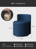 Living Room Light Luxury Stool Household Soft Bag Low Stool Sofa Round Bench Coffee Table Back Chair Door Shoe Change Stool