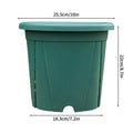 Plastic Green Plant Flower Pot Thickened Resin Gallon Pot Balcony Planting Flower Pot Root Control Breathable Seedling Planters