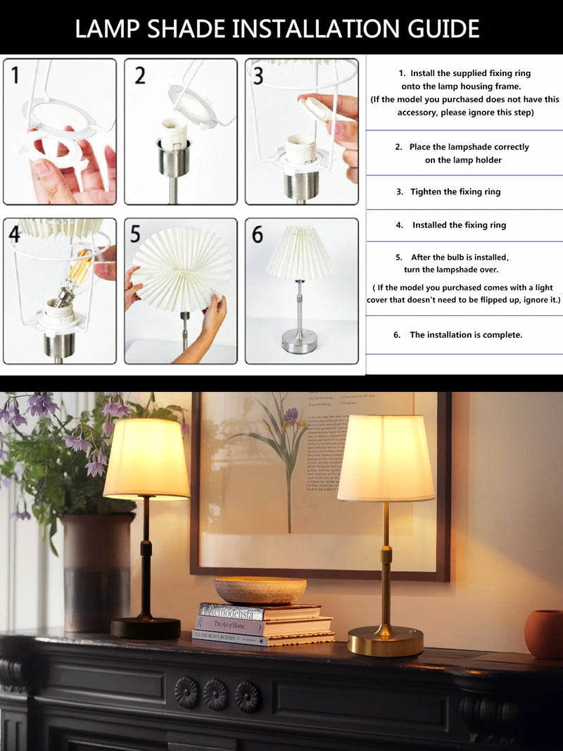 Simple Rechargeable Table Lamp Bar Desk Lamp Dimming Atmosphere Wireless Night Light for Bedroom USB Charging Touch Decor Lamp