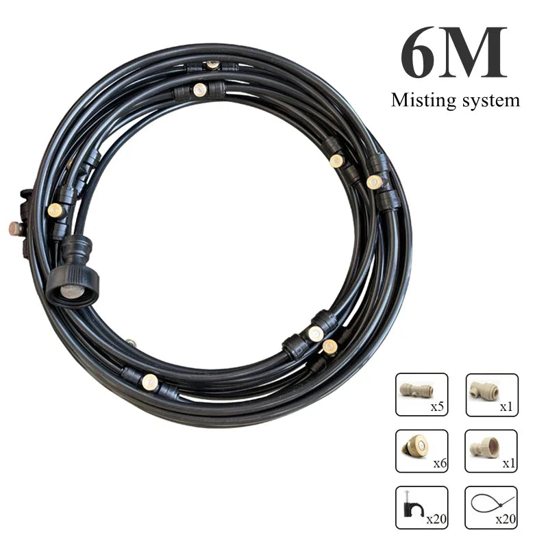 Cooling water spray system Garden spray Greenhouse outdoor dedusting and humidification system spray