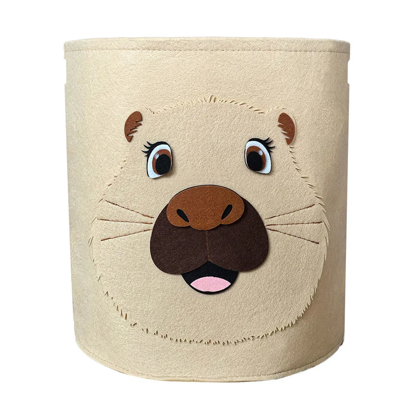 1PC Animal Storage Basket With Handle Toys Clothes Organizer Sundries Folding Storage Box Cabinet Laundry Basket Container