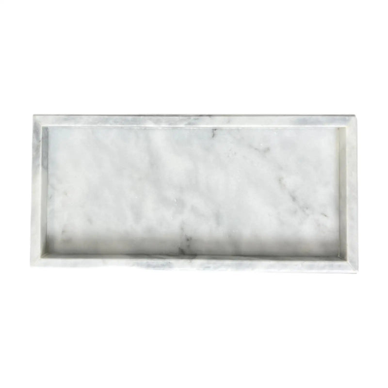 Marble Stone Serving Tray Lotion Cosmetics Jewelry Organizer Marble Elegant Jewelry Tray for Club Dresser Office Kitchen Home