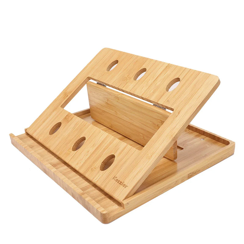 Bamboo Foldable Table Stand Holder Adjustable Notebook Tablet Desk Bed Heat Dissipation Mount for Netbook