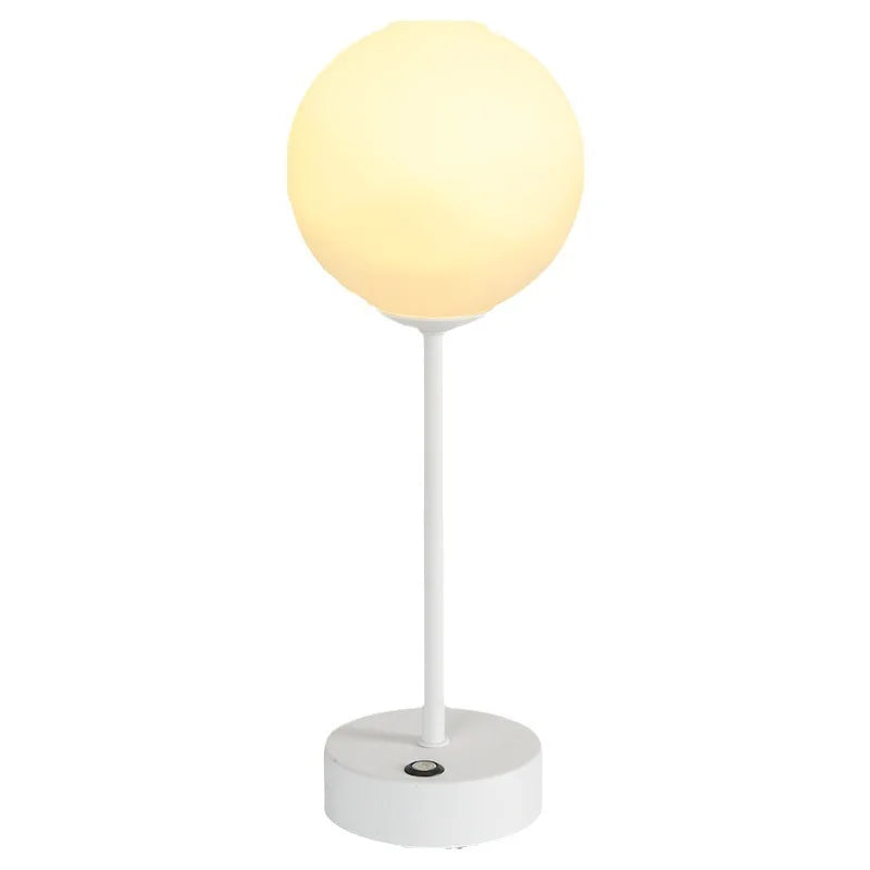 LED Creative Retro Desk Lamp Bedroom USB Wireless Charging Desk Lamp Nordic Bedside Night Light Atmosphere Bar Desk Lamp