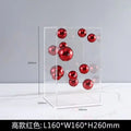 Creative Square Acrylic Cover Sphere Decoration Living Room Porch Cabinet Crafts Ornament Modern Clear Acrylic Square Home Decor