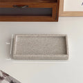 Nordic Sle Resin Marble Patterned Cosmetic Perfume Organizer Tray Desktop Storage Plate Multi-Functional Home Organization