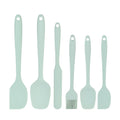 6 Pcs/Set Silicone Spatula Set Food Grade Non Stick Heat Resistant Spatulas Turner for Cooking Baking Mixing Baking Tools