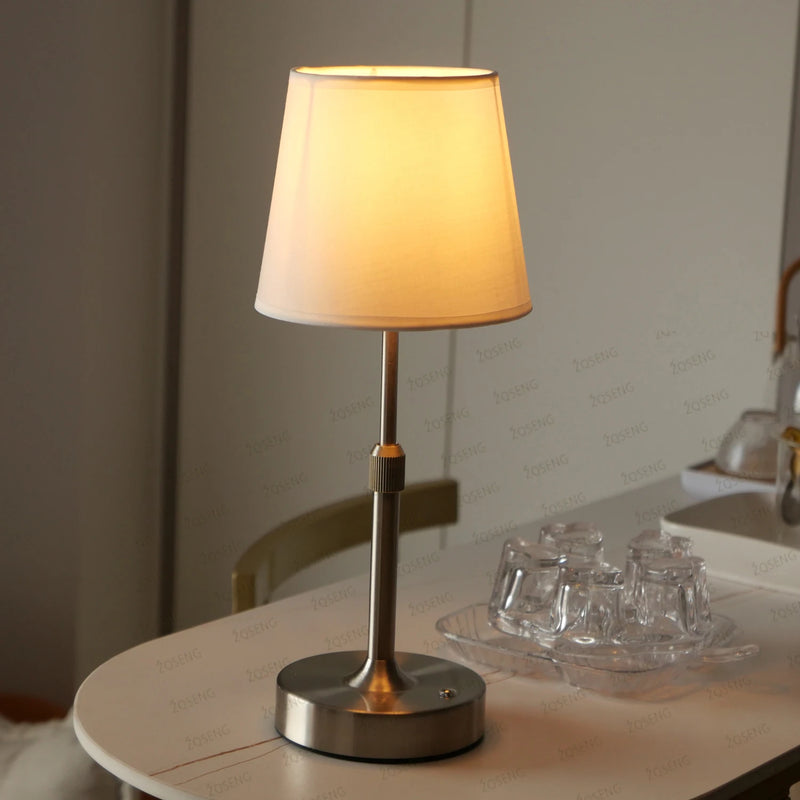 Simple Rechargeable Table Lamp Bar Desk Lamp Dimming Atmosphere Wireless Night Light for Bedroom USB Charging Touch Decor Lamp