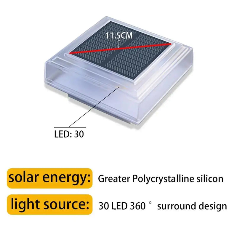 Led Solar Post Light Warm Pillar Lamp Rechargeable Outdoor Powered Drop Floor Landscape Garden The For Lawn Batteries Decoration