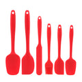 6 Pcs/Set Silicone Spatula Set Food Grade Non Stick Heat Resistant Spatulas Turner for Cooking Baking Mixing Baking Tools